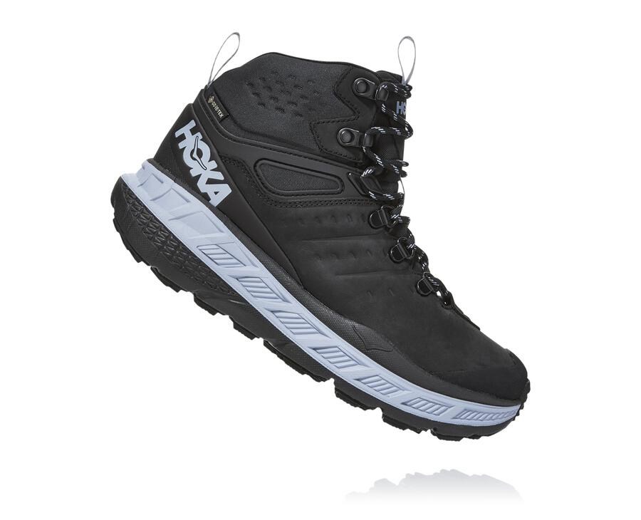 Botas De Montaña Hoka One One Mujer - Stinson Mid Gore-Tex - Negras - LAQ716032